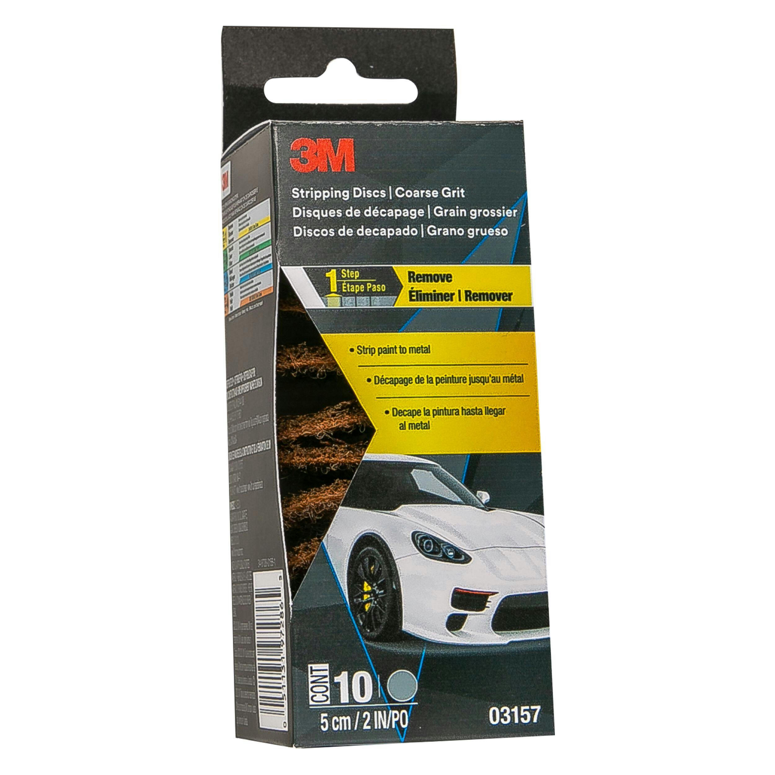 3M Stripping Discs, Coarse, 2-in, 10-pk