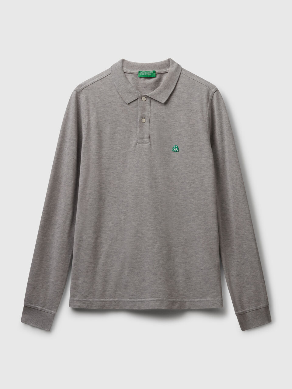 Long sleeve cotton polo