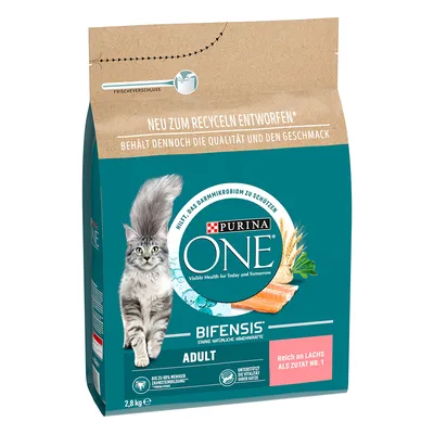 PURINA ONE Adult with salmon & whole grain cereals