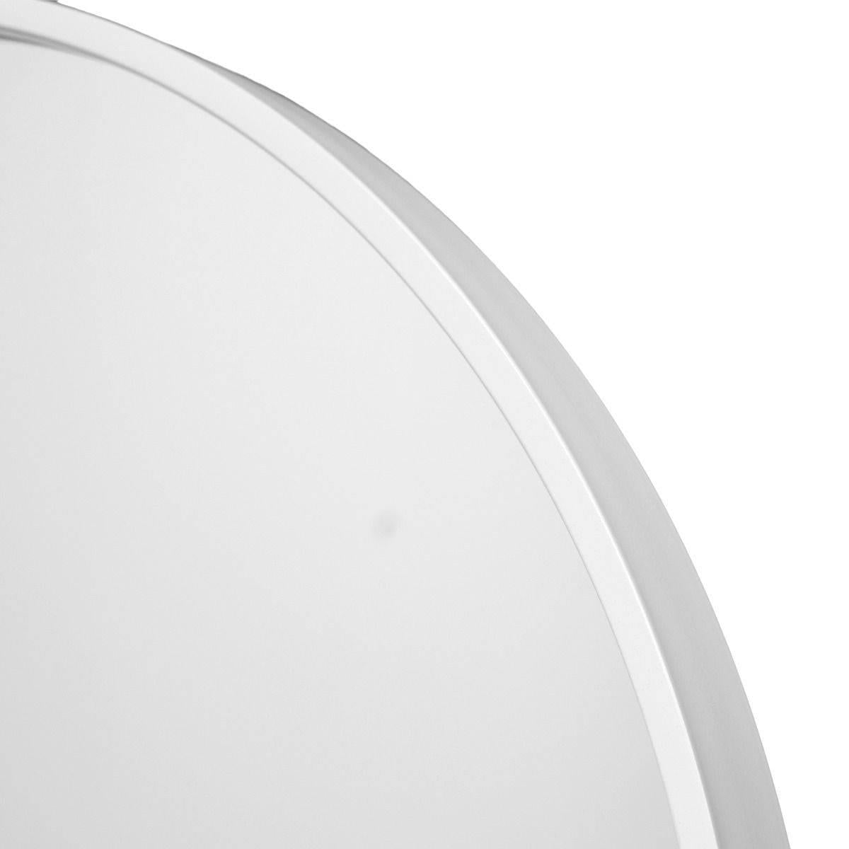 Fragix Boston Passpiegel Ovaal - Wit - Metaal - 130x40