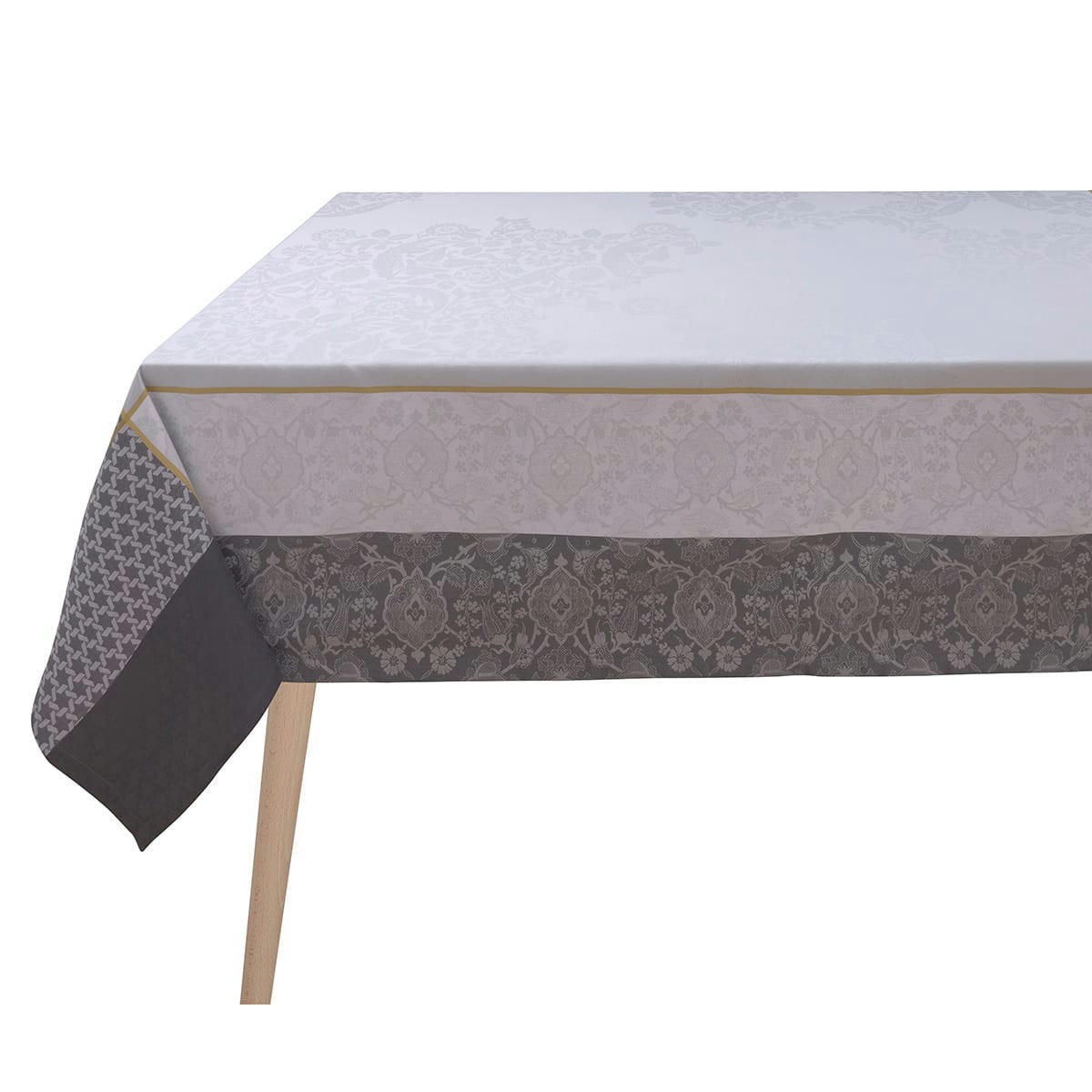 VOYAGE ICONIQUE - Nappe en coton zinc 173 x 318