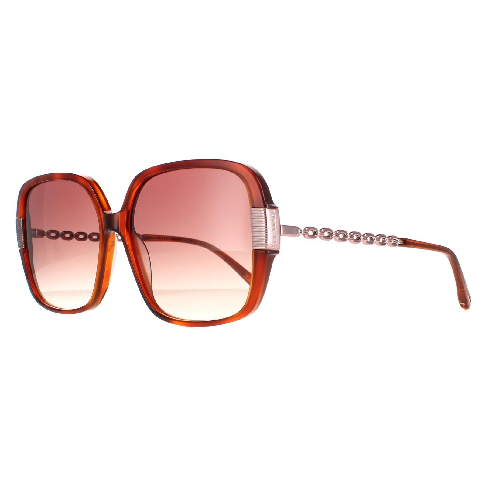 Ted Baker Square Tortoise Brown Brown Gradient TB1616 Indi