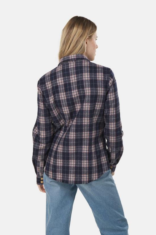 Buitenmens Flannel Melton Ruit Blouse Dames