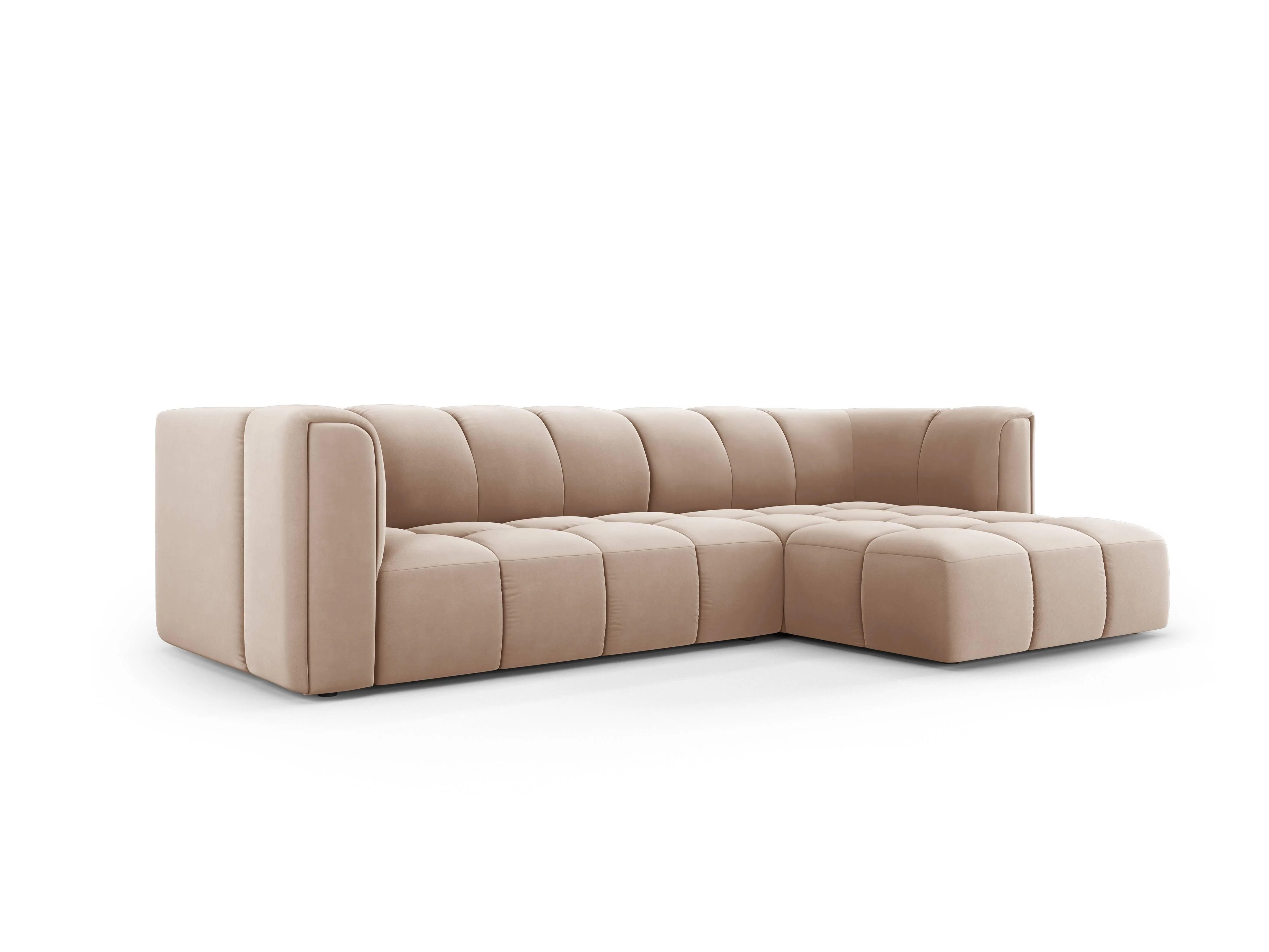 Hoekbank Francesca velvet rechts 3-zits
