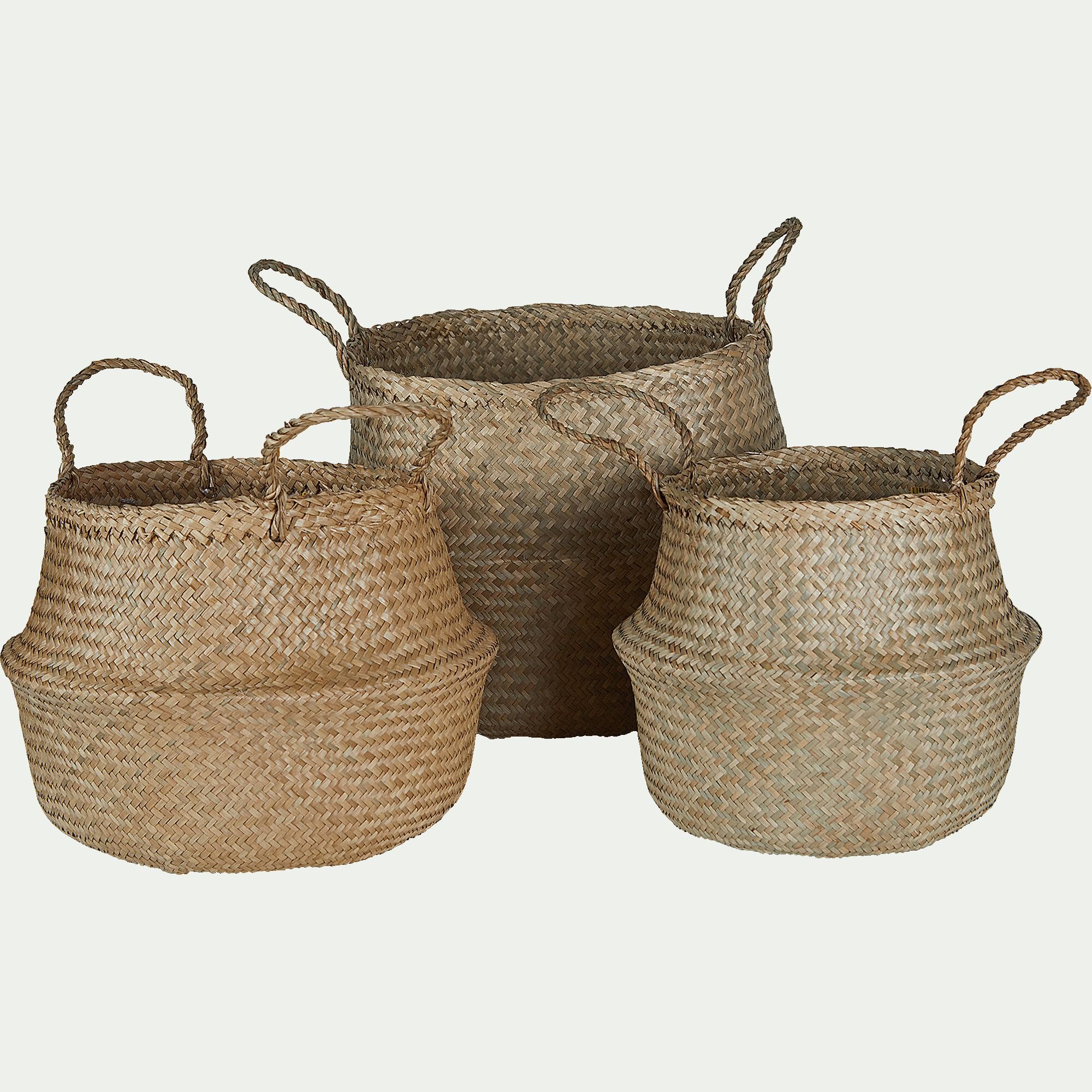 NEO - Panier en jonc de mer D30cm - naturel