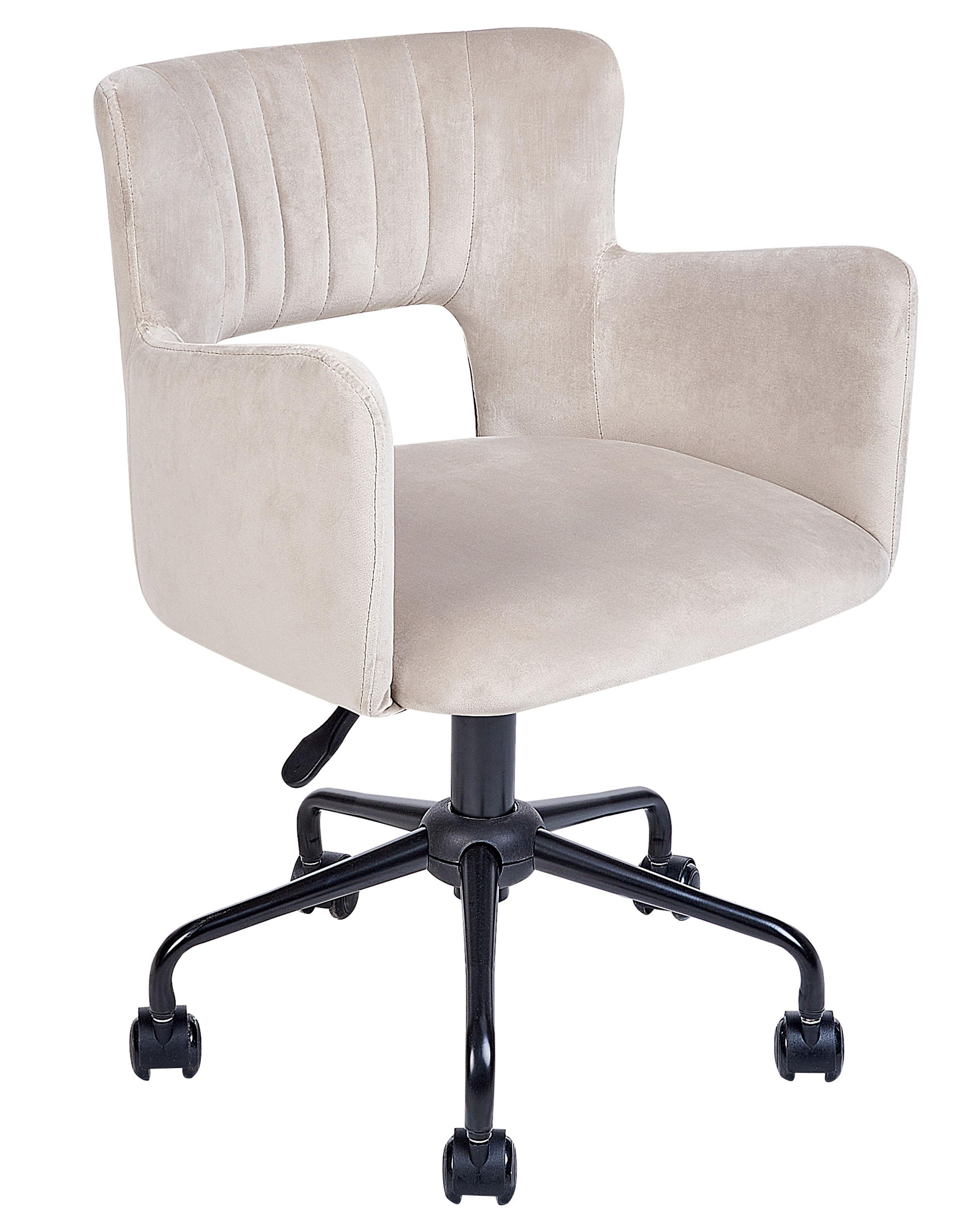 Desk Chair SANILAC II Velvet Taupe