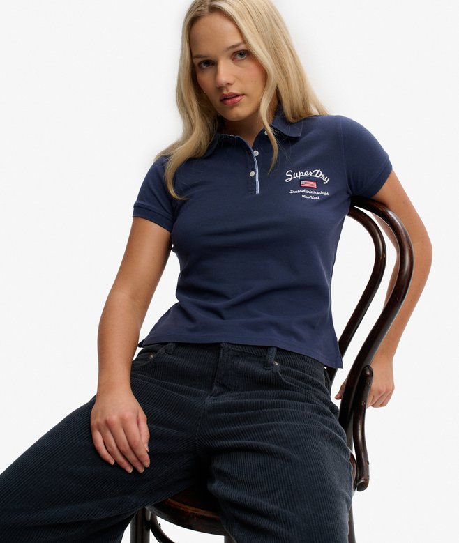 Athletic Essentials Graphic Polo Top