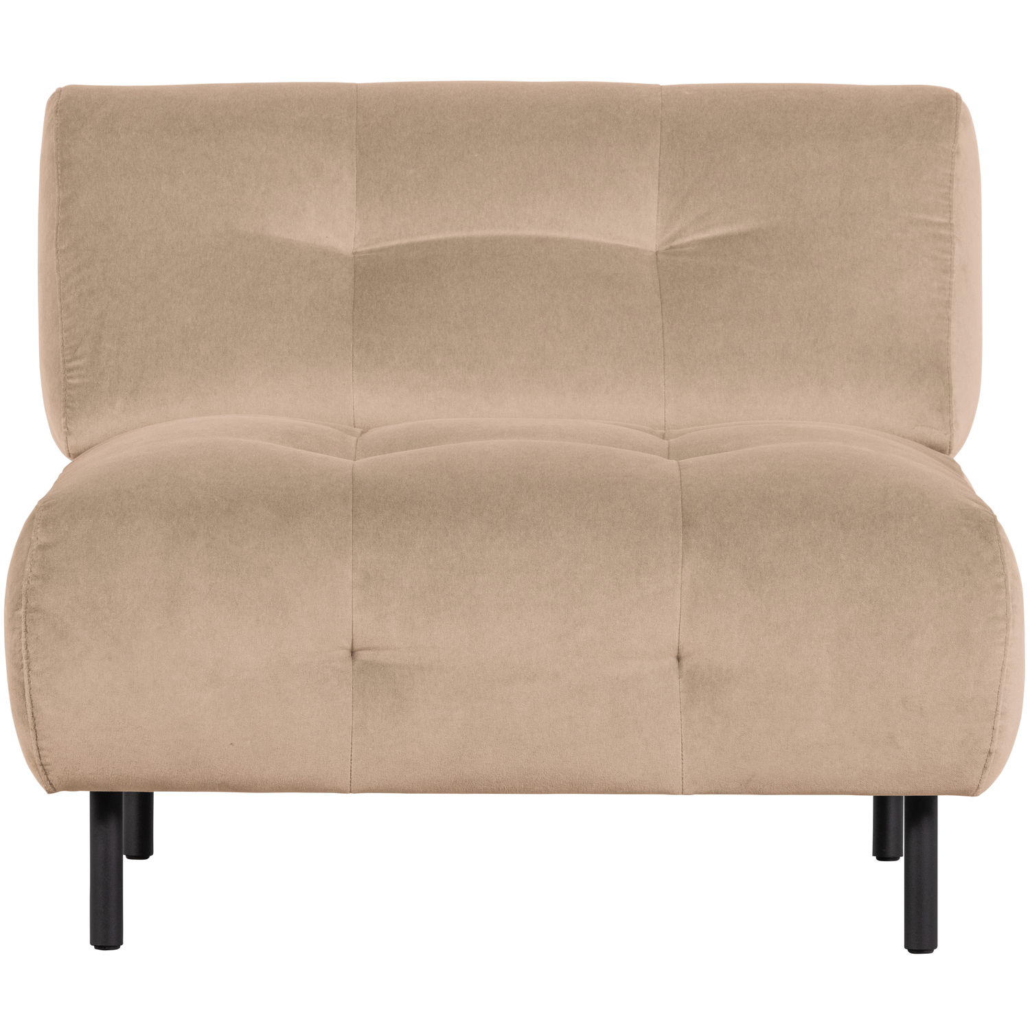 WOOOD fauteuil Lloyd - Velvet - Sea Salt - 75x90x90