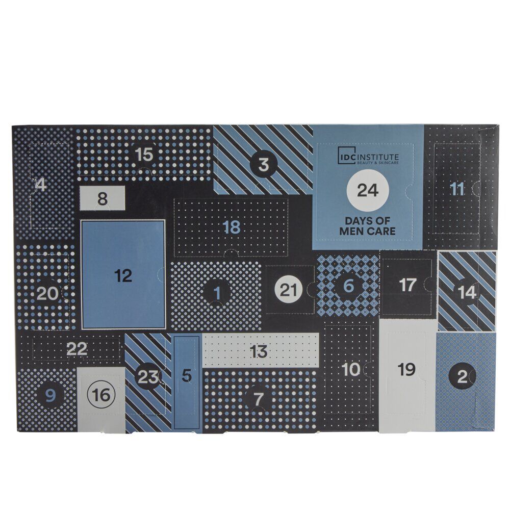 Calendrier de l'avent homme produits de beauté 24 cases IDC Institute