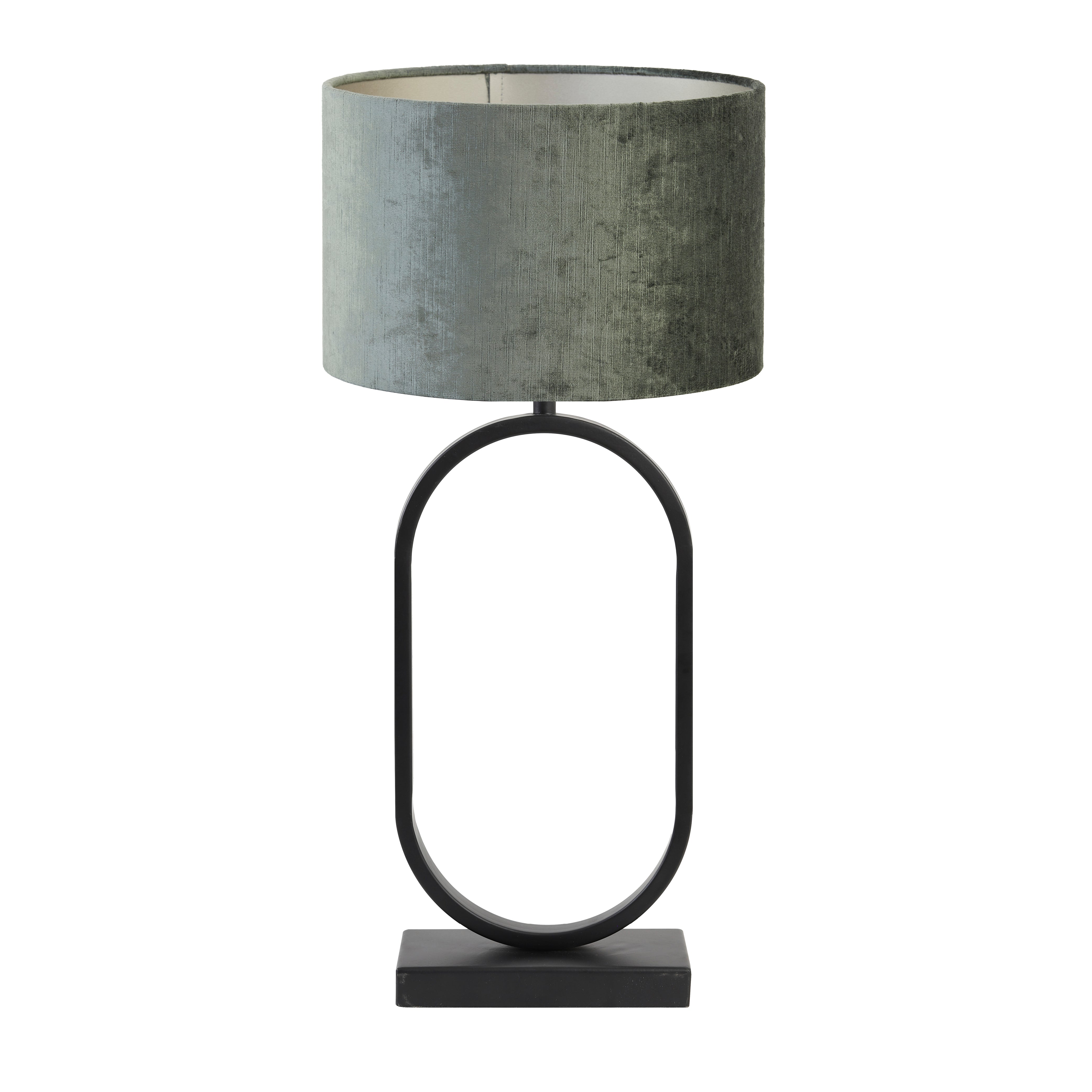 Light & Living tafellamp Jamiri/Gemstone - zwart, antraciet - 30x30x67cm