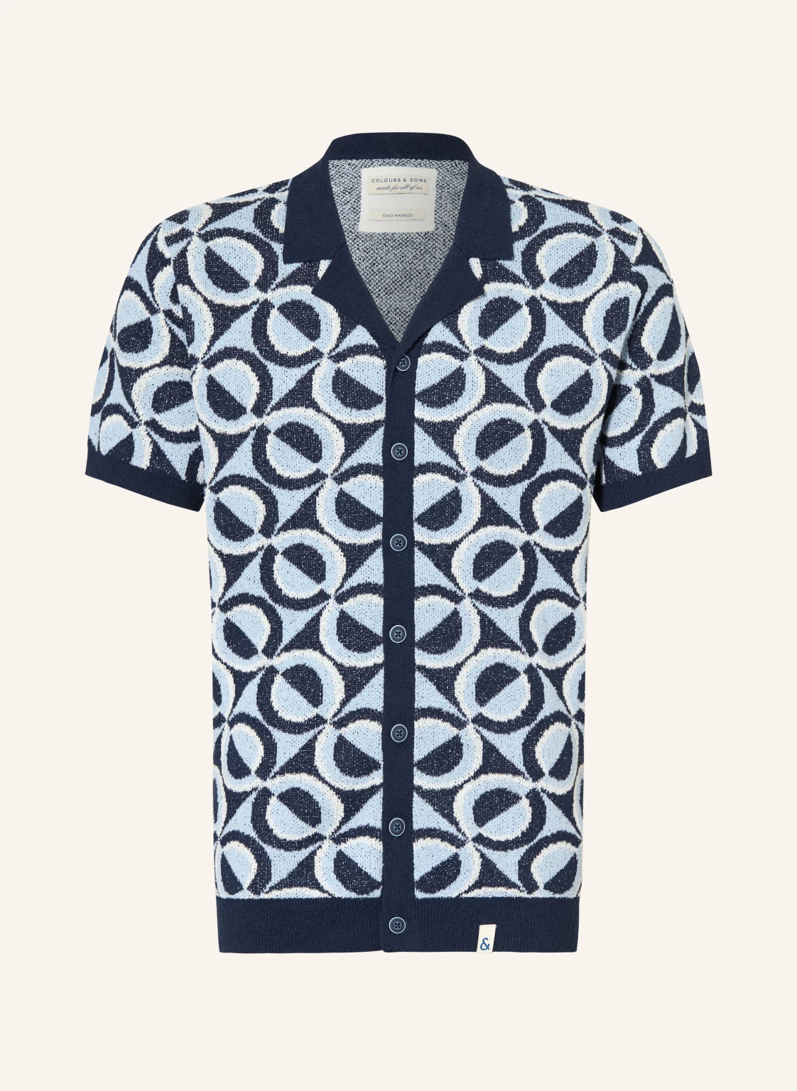 COLOURS & SONS Kurzarm-Hemd