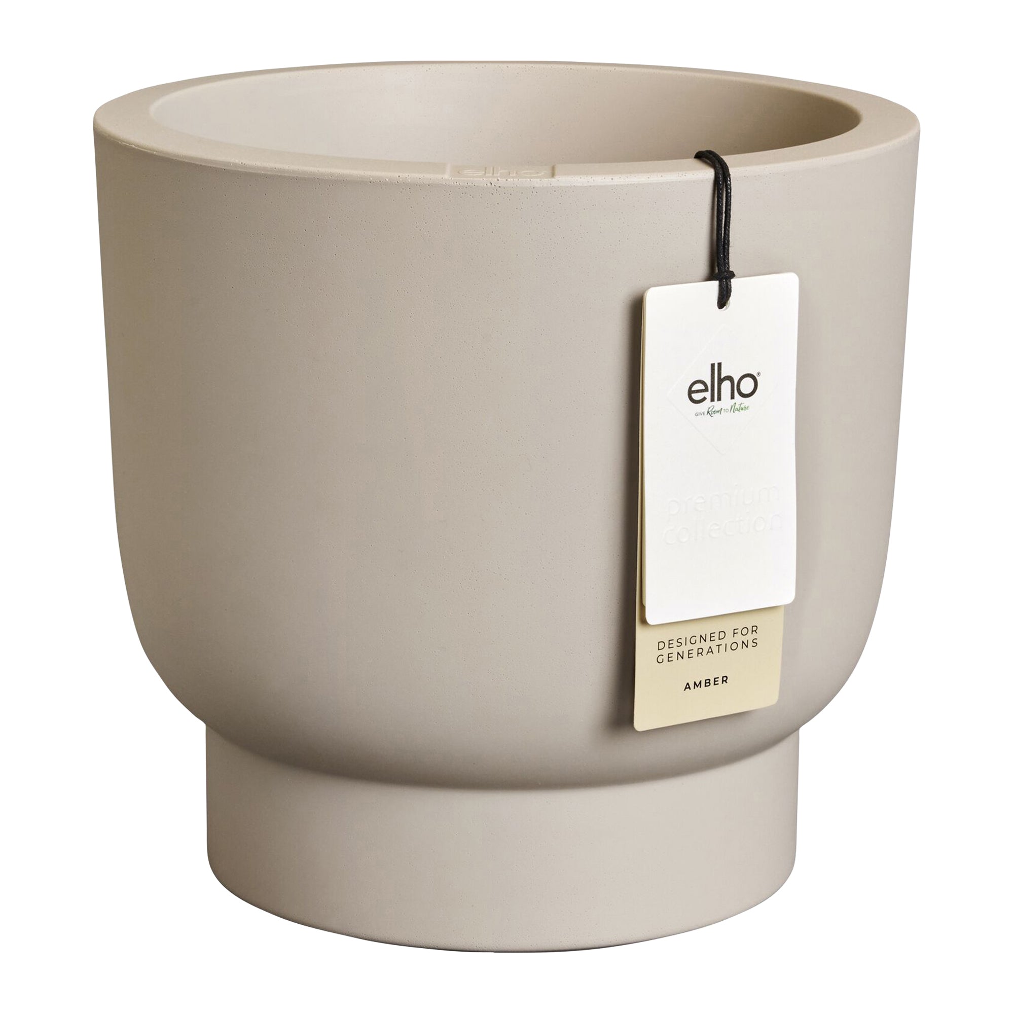 Elho Amber Grail 47 - Balanced beige - Ø 47 x H 45 cm - Binnen en Buit