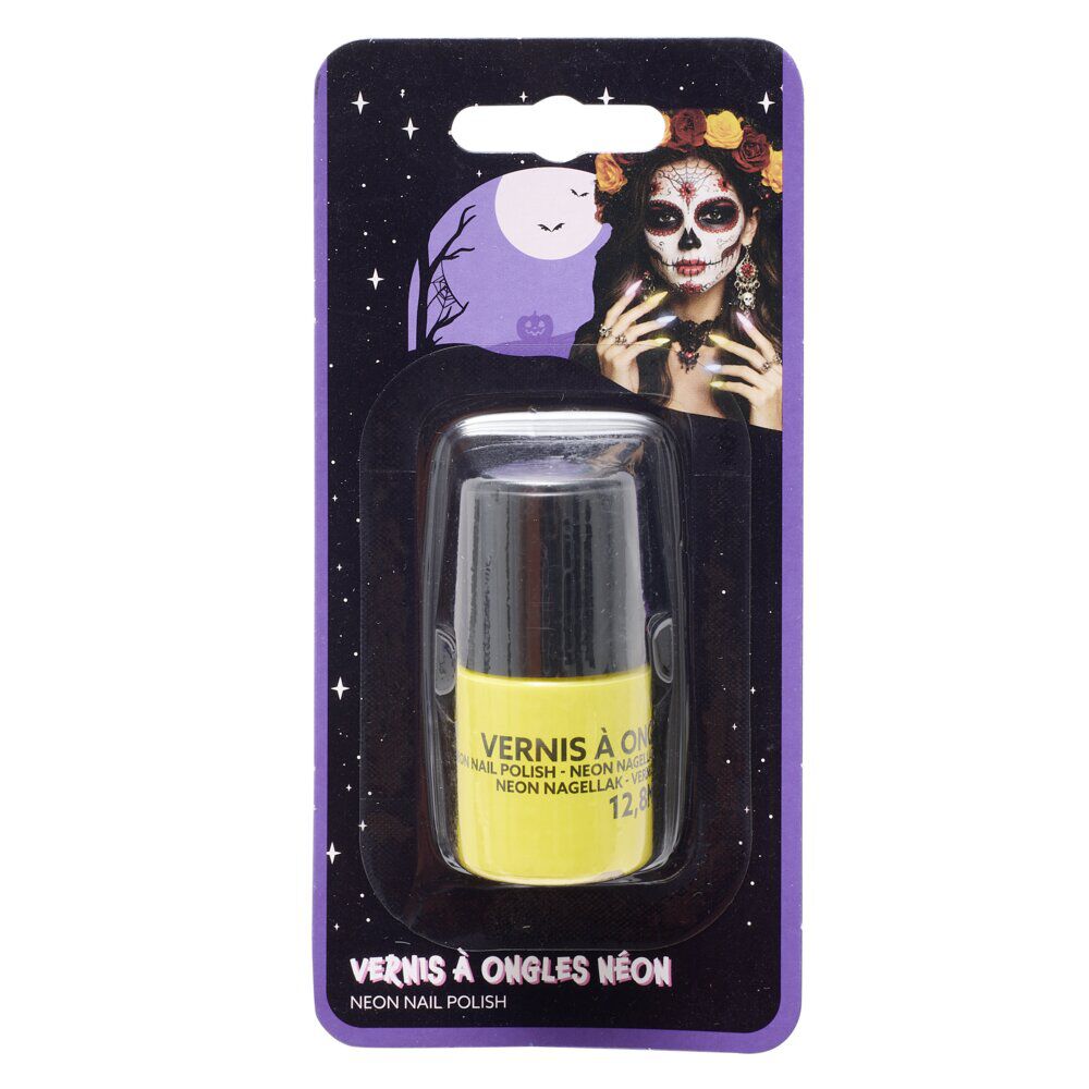 Vernis à ongles Halloween couleur néon (4 modèles)