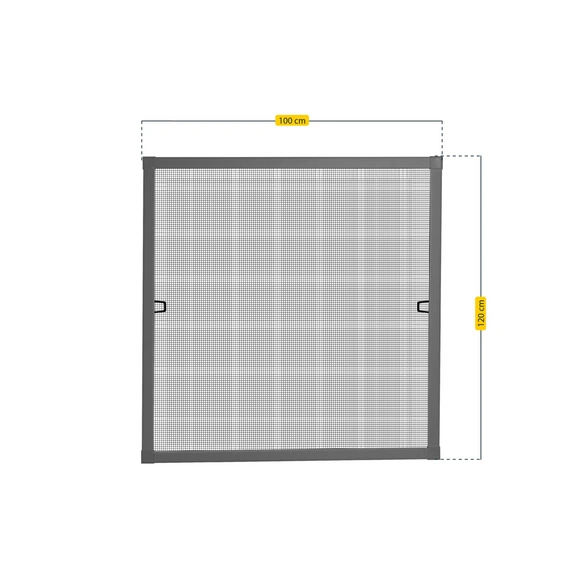 Insektenschutz-Fenster »PLUS«, BxH: 100 x 120 cm, anthrazit, mit Gitter aus Fiberglas