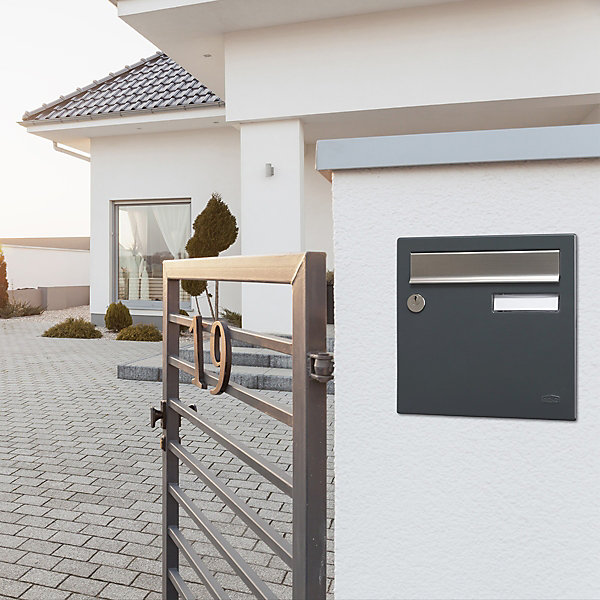 Boite aux lettres Allure 1 porte gris anthracite 7016M