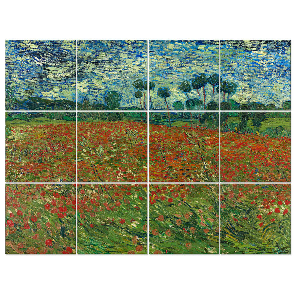 - Tableau Le Champ Des Coquelicots - Vincent Van Gogh 150x200cm
