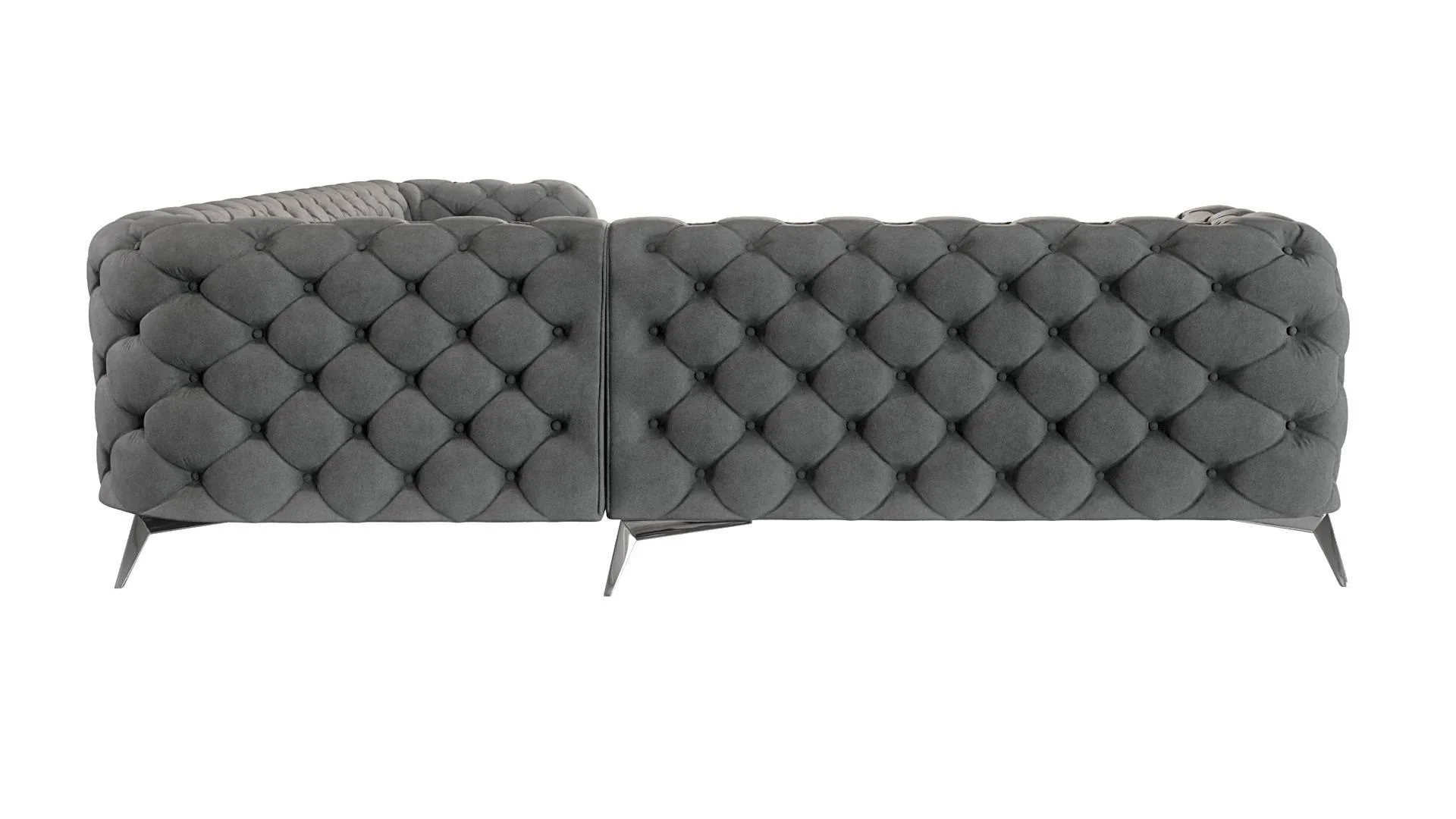 5-zitshoekbank Nora links velvet