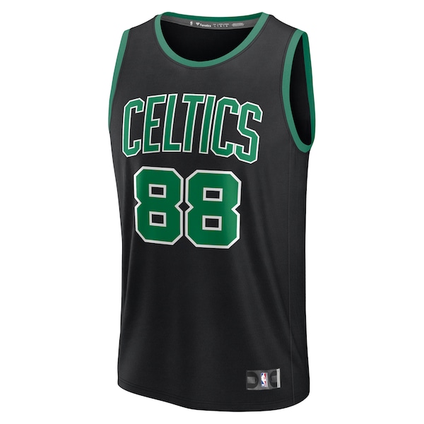 Neemias Queta Boston Celtics  Fast Break Replica Player Jersey - Statement Edition - Black