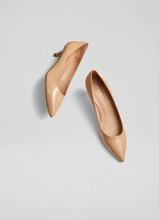 Audrey Beige Patent Courts