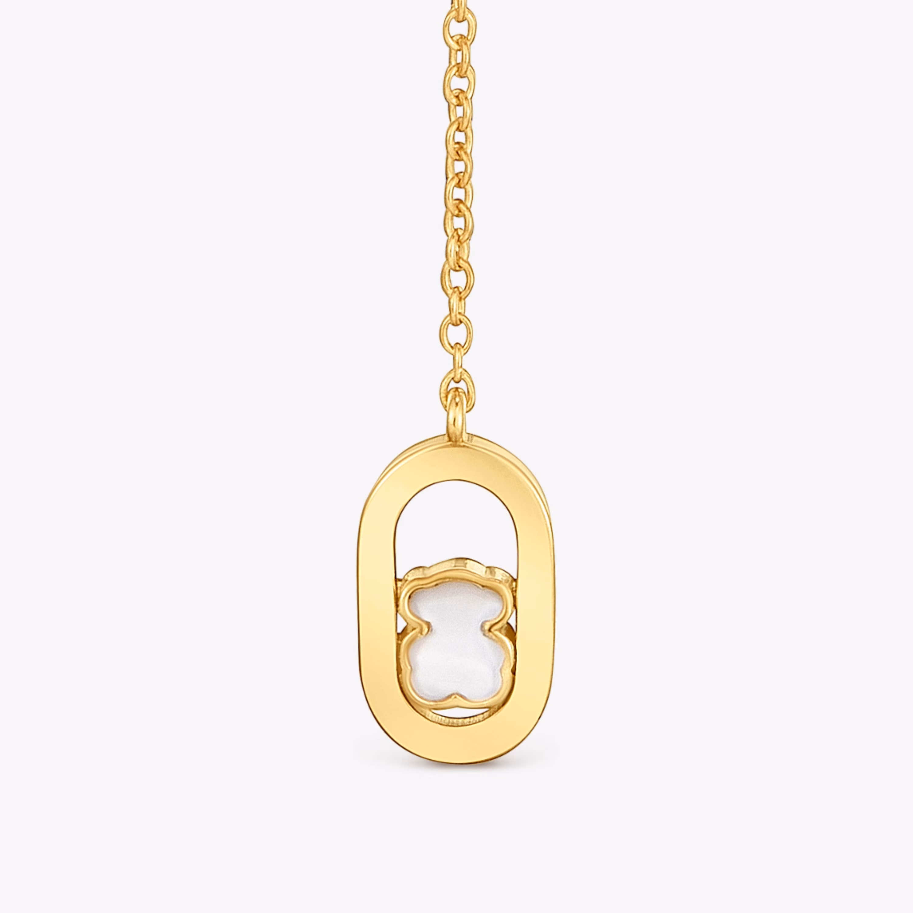 Collar baño de oro 18 kt sobre plata y nácar Camille