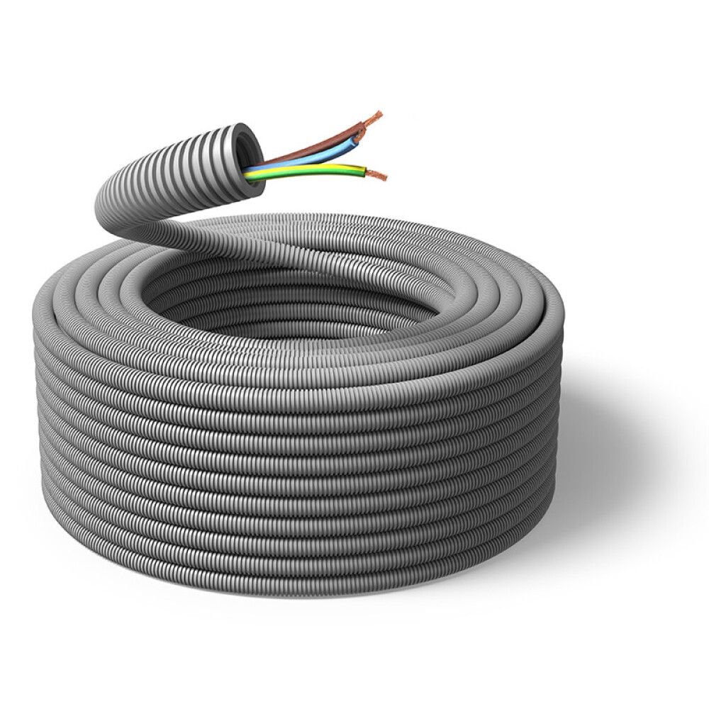 FLEKSIRØR PM FLEX FORHÅNDSTRUKKET 16MM 25M