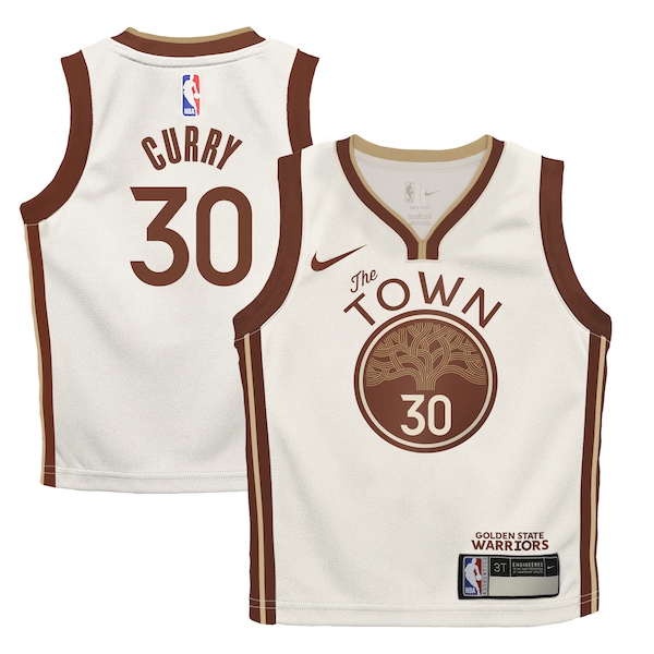 Stephen Curry Golden State Warriors Nike Toddler 2025/26 City Edition Swingman Jersey - Tan