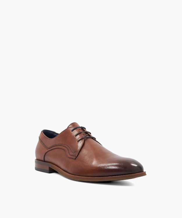 Stenton Tan - Leather Lace-Up Shoes