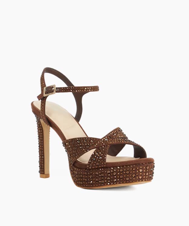 Mayve Brown - Stiletto Heel Sandals