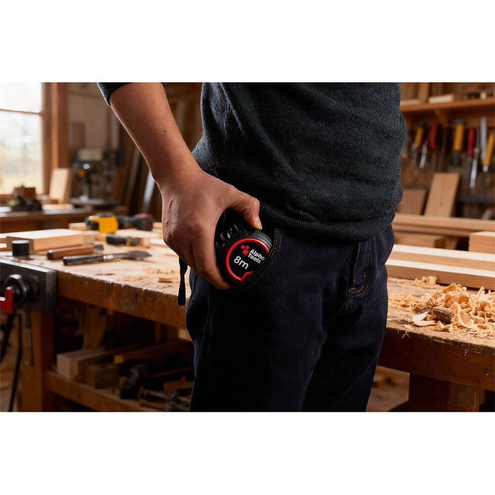 MÅLEBÅND ALPHA TOOLS 8M