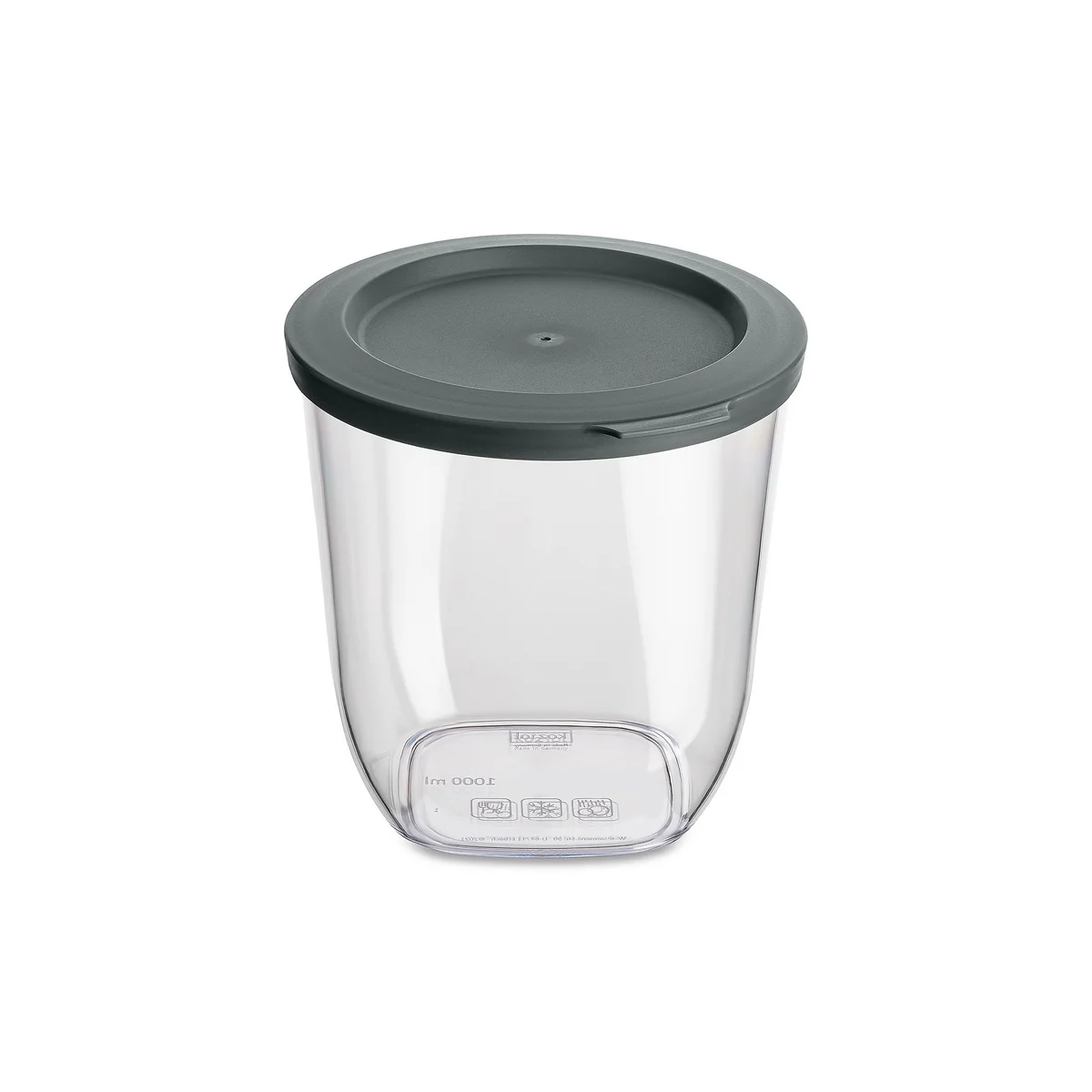 Koziol - CONNECT DRY Vorratsdose, 1 l, nature ash grey