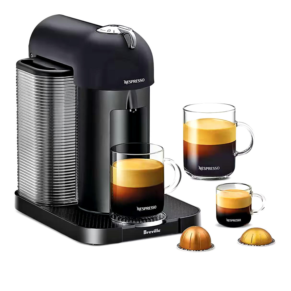 Nespresso Vertuo Coffee & Espresso Machine by Breville, Matte Black