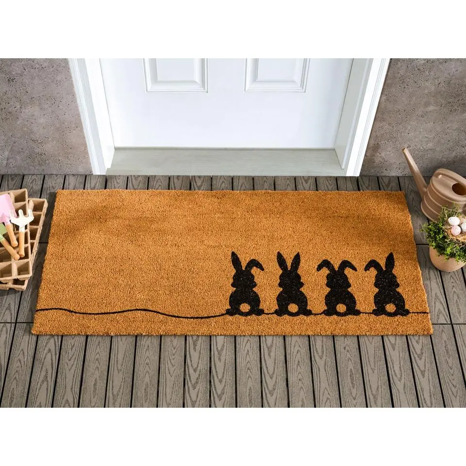 PULIAN - Deurmat - Natuurlijk - 55 x 120 cm - Kokos