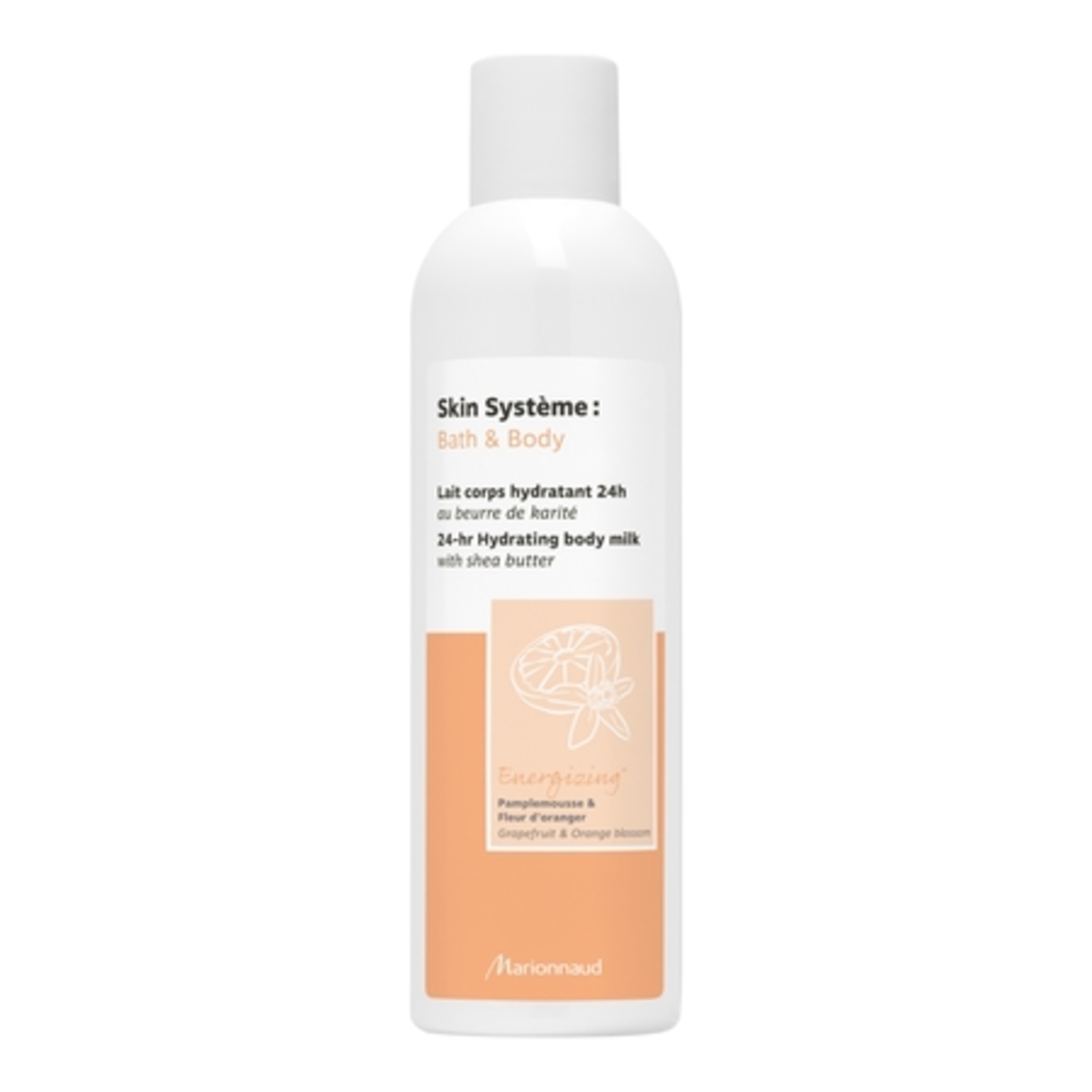 SKIN SYSTÈME : BATH & BODYLait corps hydratant 24h Pamplemousse & Fleur d'oranger