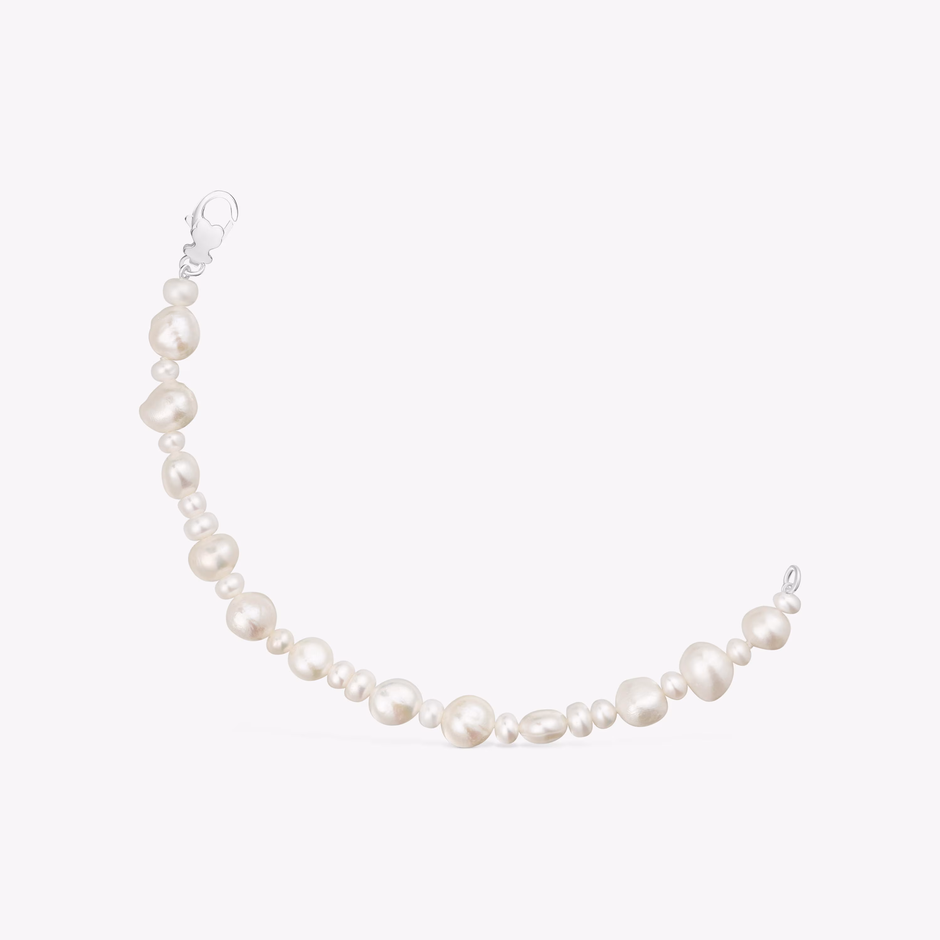 Pulsera de plata y perlas cultivadas grandes Sweet Dolls