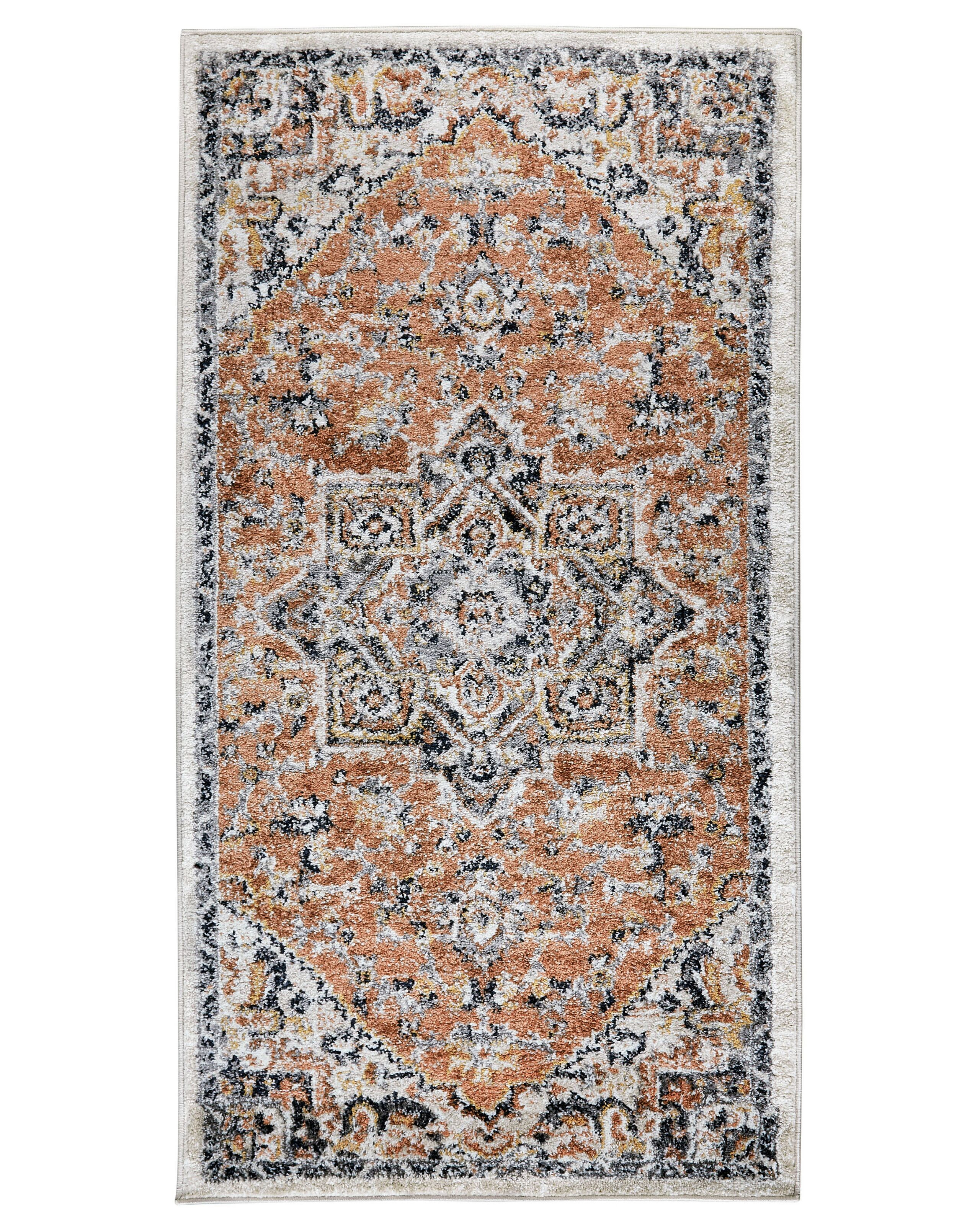 Dywan w stylu orientalnym wzór beżowy 80x50 cm