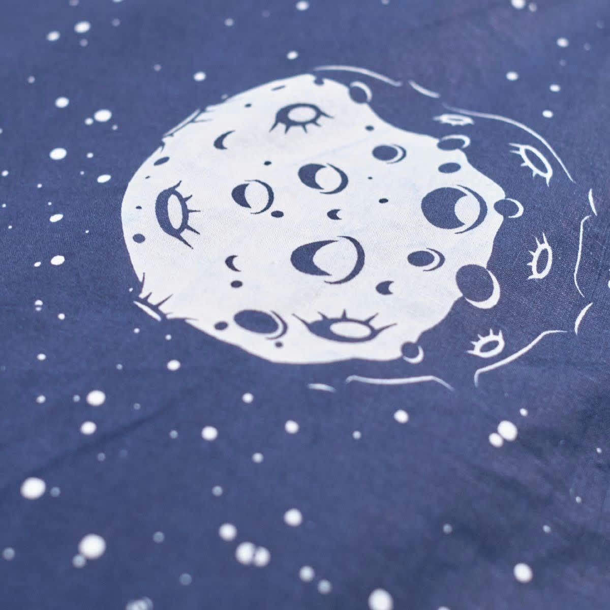 HAPPY GALAXY - Parure de lit imprimé en coton bleu 140x200