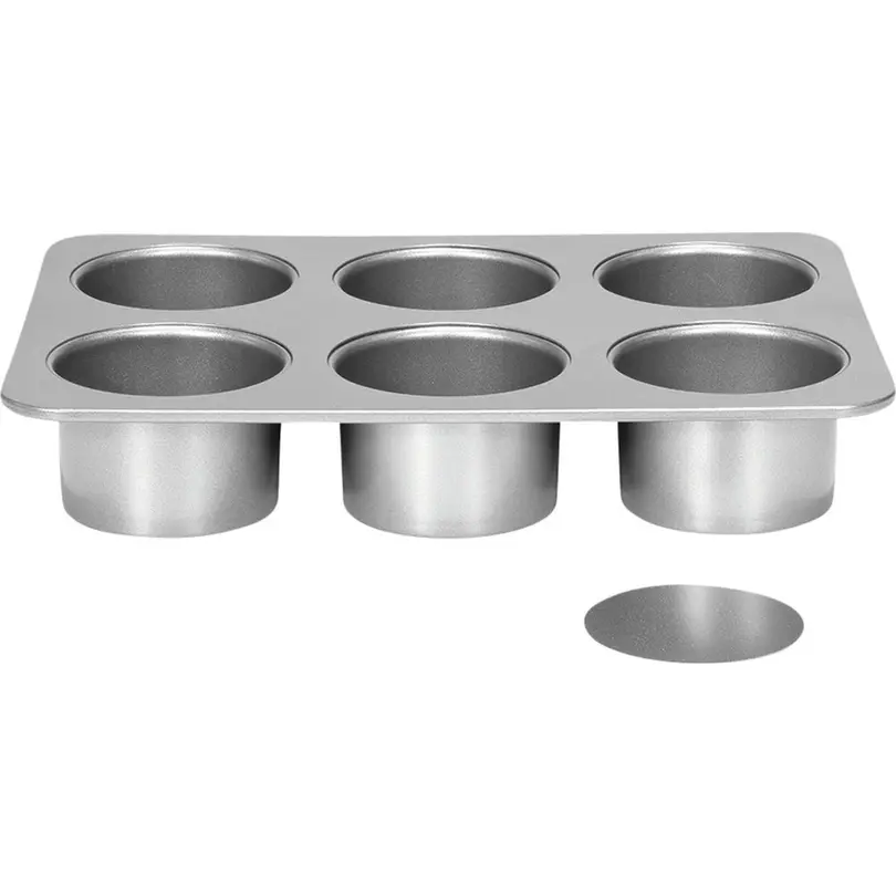 Tortenform 6er-Set Silver-Top
