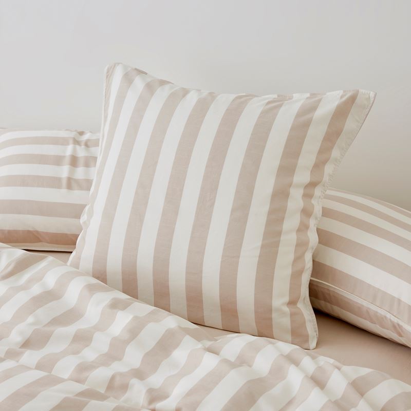 Bamboo Linen Natural Stripe Quilt Cover Separates