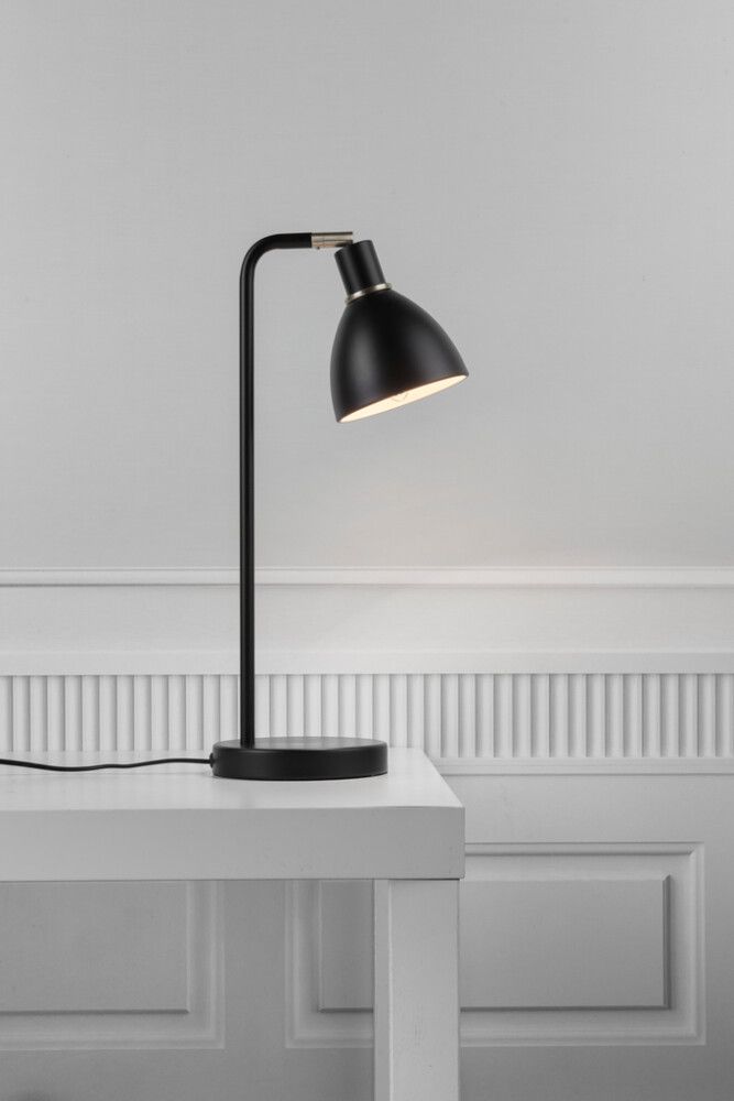BORDLAMPE NORDLUX RAY SVART/MESSING