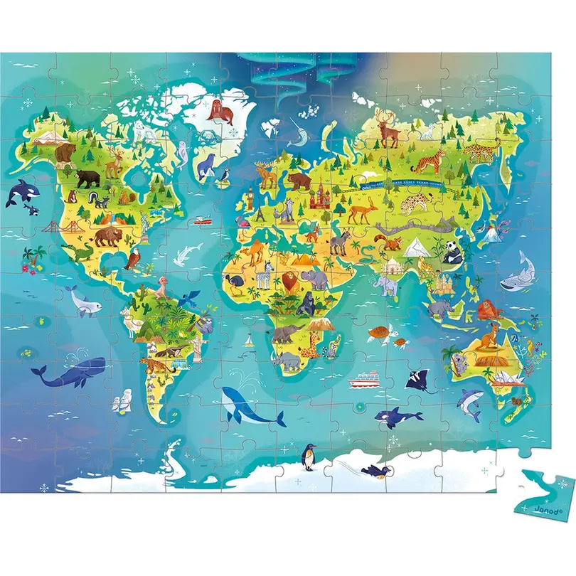 Puzzle 100-teilig Welt