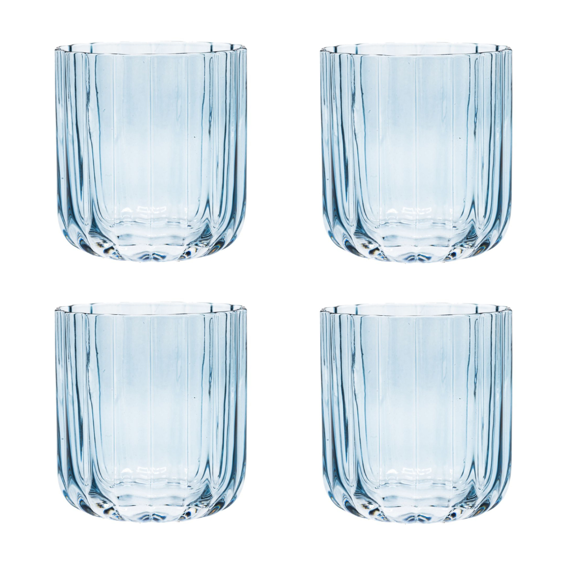 Brut Homeware Tumbler Gaia - set van 4 - blauw