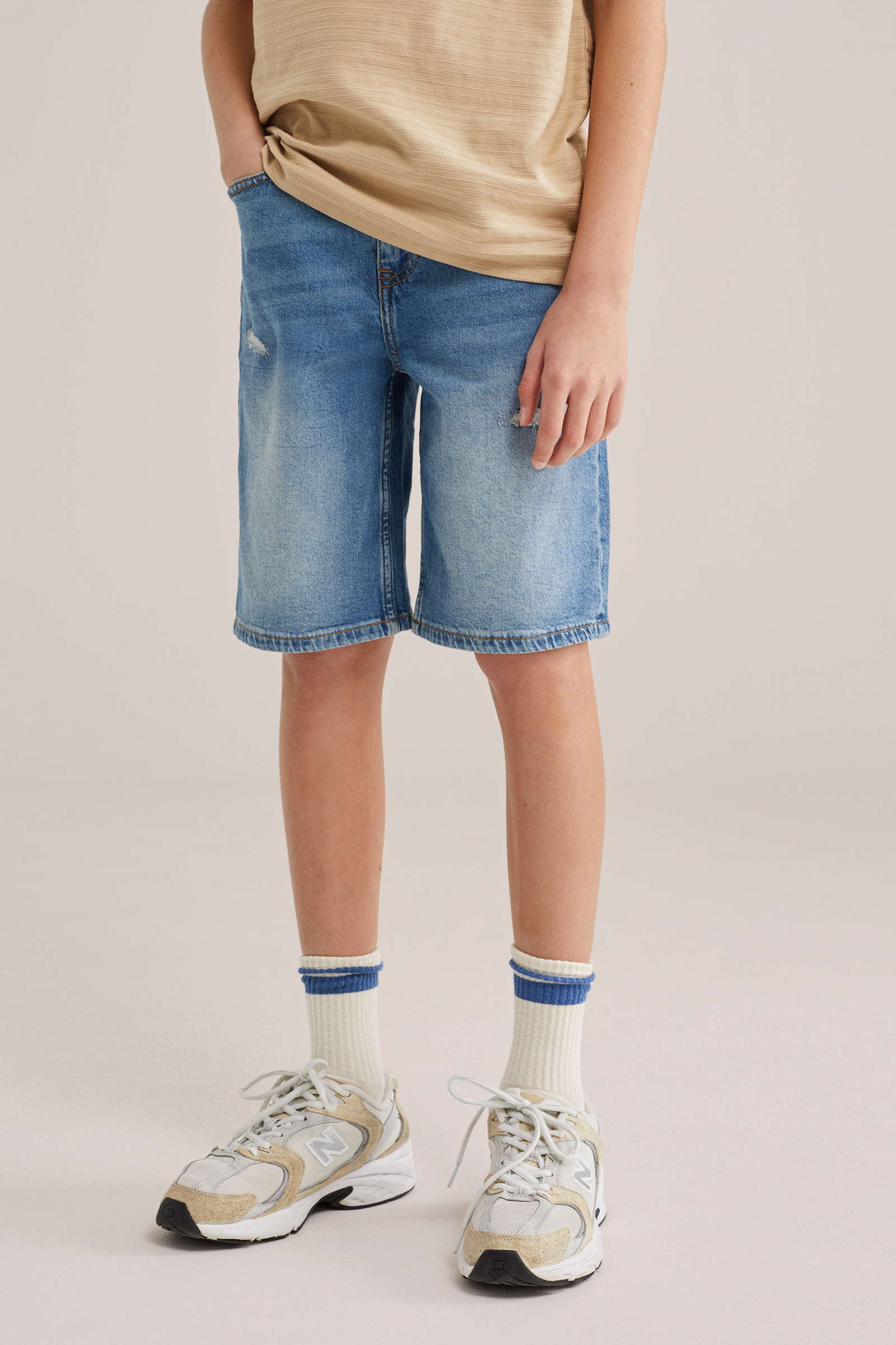 Jongens loose fit denim short