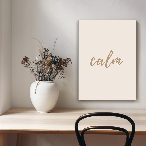 Feeby Obraz na płótnie, Napis calm 40x60