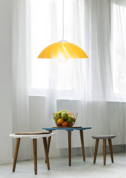 Lampa wisząca KAMILA 1x60w e27 żółta
