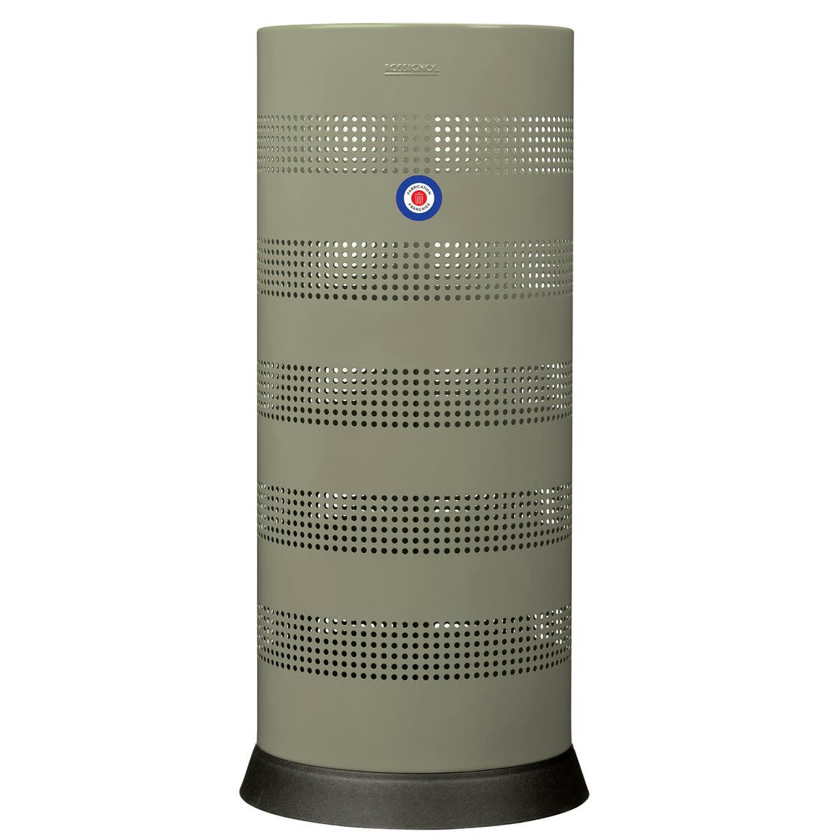 OLA - Porte-parapluies perforé 28L en Métal Vert kaki