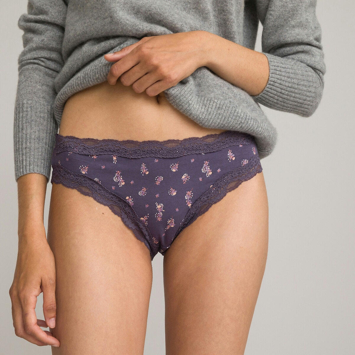 Lot de 3 slips en coton extensible