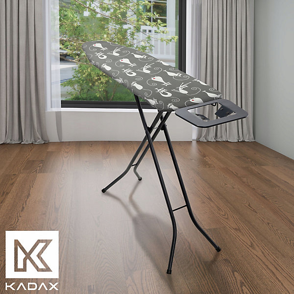 KADAX Housse de Planche 132x48cm Coussin de Tension de Repassage Chats