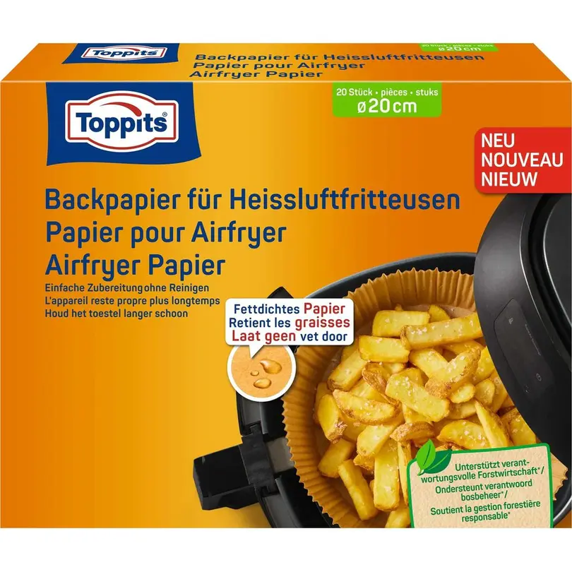 Backpapier 20er-Set Toppits