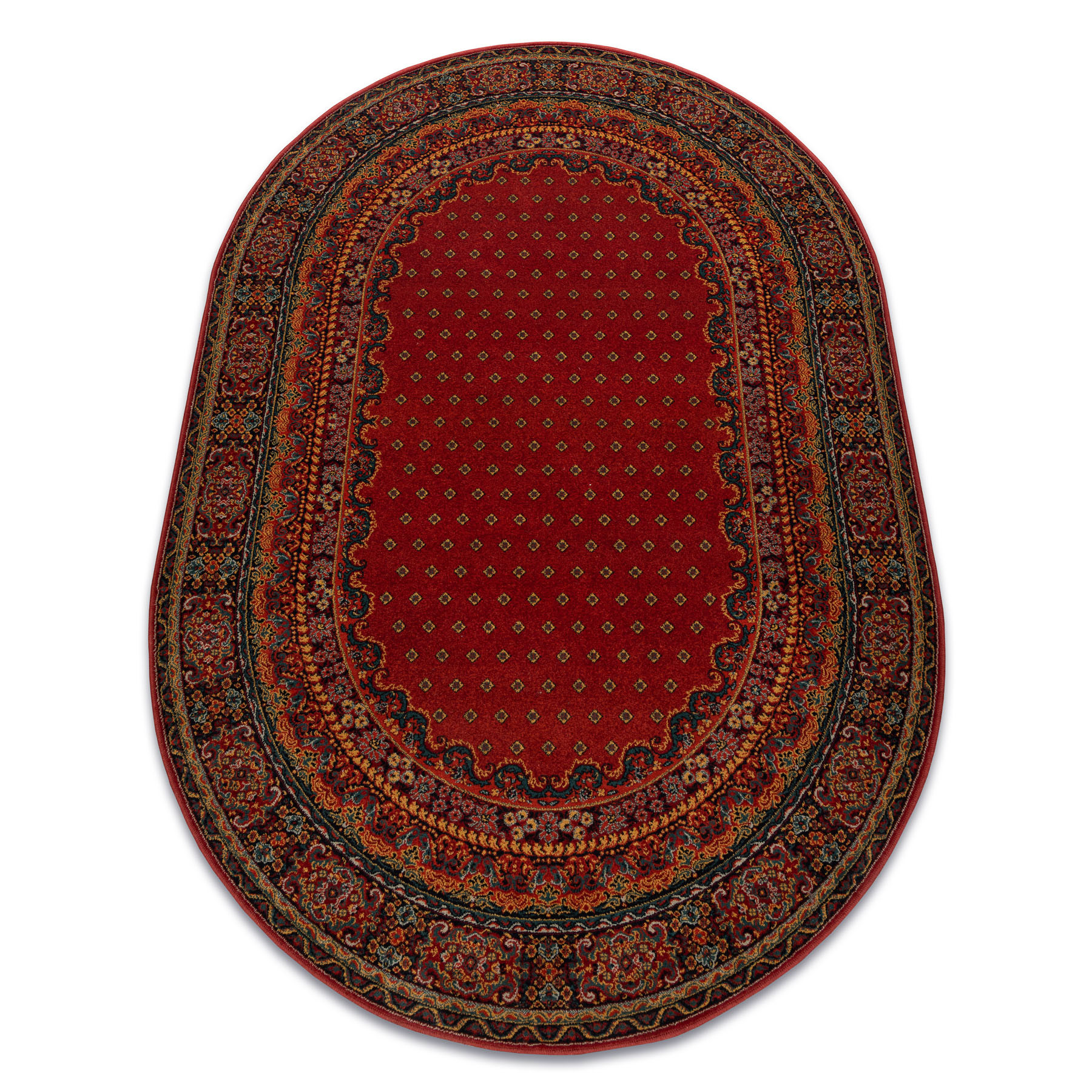 Dywan wełniany POLONIA owal BARON burgund170x235 cm