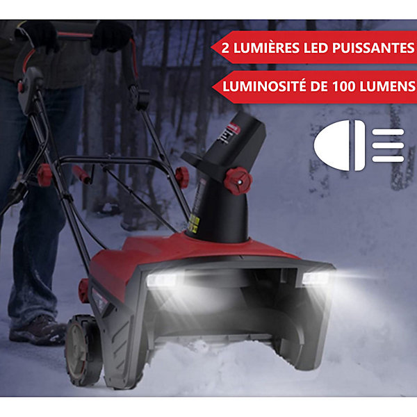 Fraise à neige électrique Souffleuse Déneigeuse 2300W largeur de travail 50cm 2500 tr min